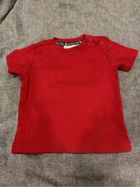 JoJo Maman Bebe Red Short Sleeve Baby Tee